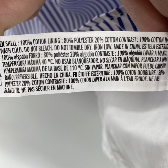 Pomander Place Tuckernuck Women's Quinn Dress Tier Mini Swing in Serenity Blue L - Picture 6 of 8